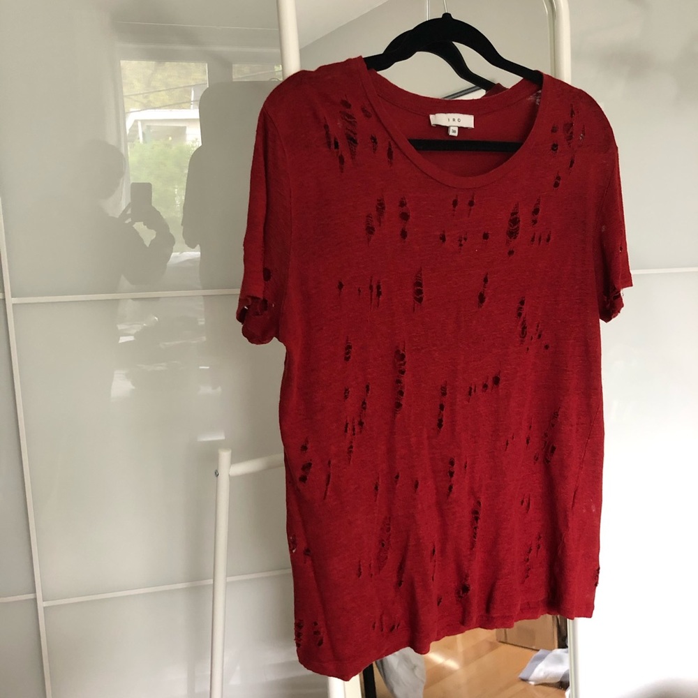 Distressed t shirt